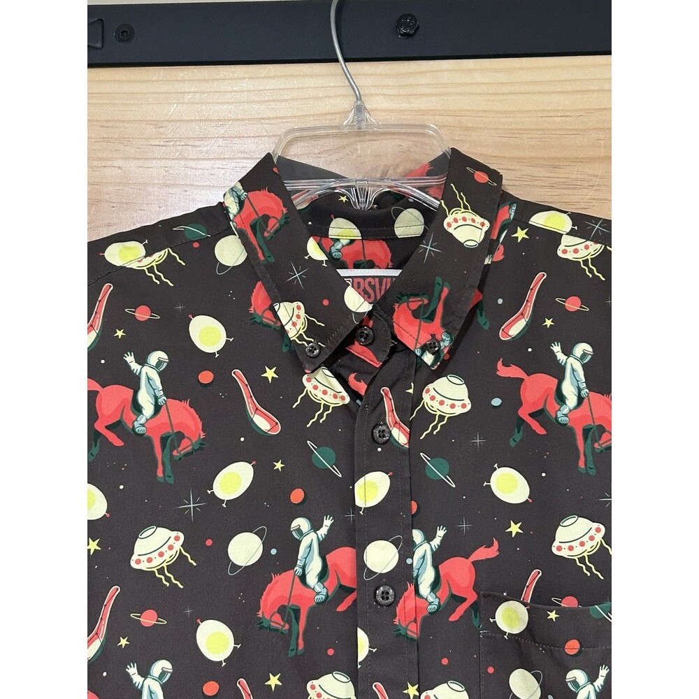 RSVLTS Justin Warner Spa R Cowboy Rodeo Roper Short Sleeve Shirt Size Medium - Picture 3 of 7